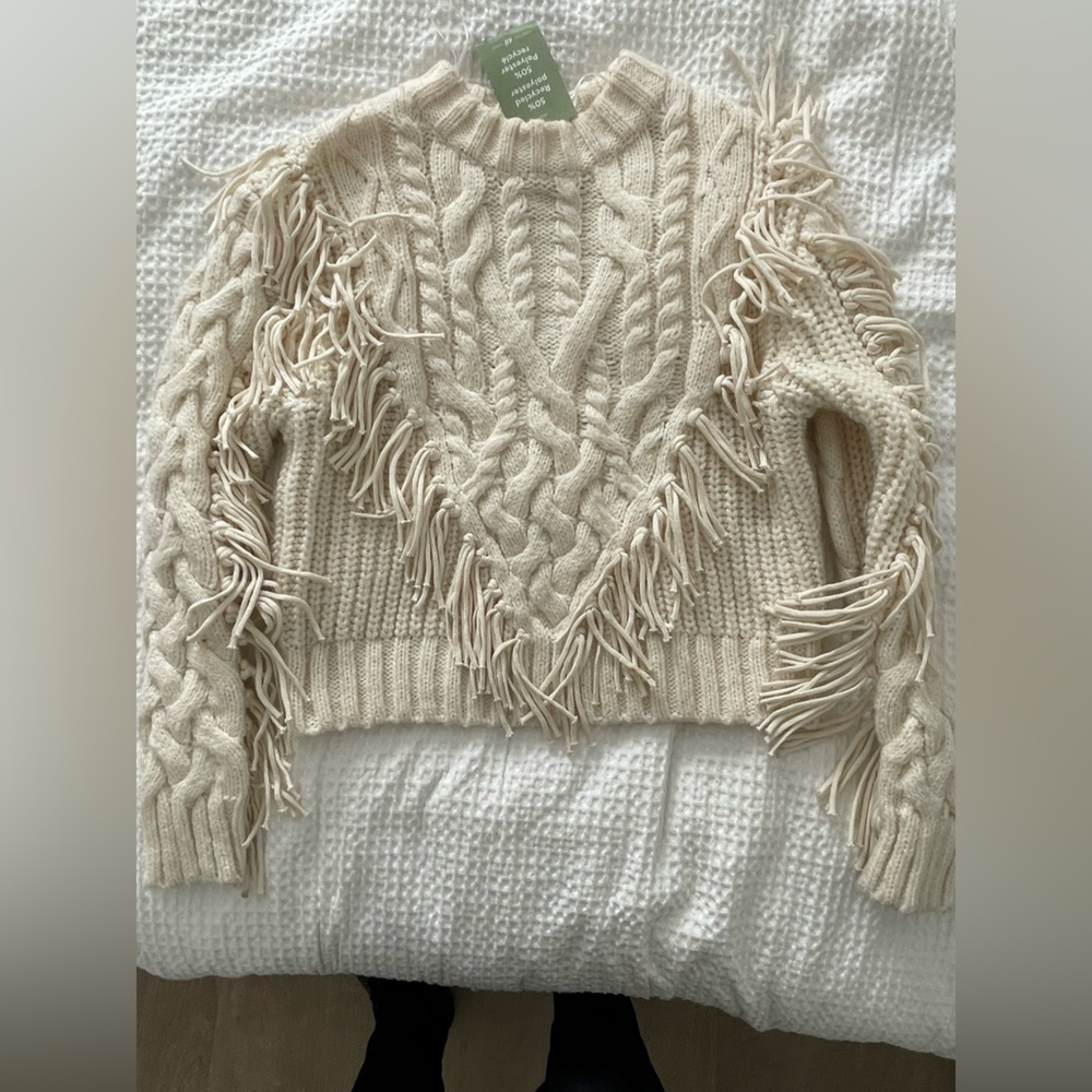 H&M Off-White Knit Sweater